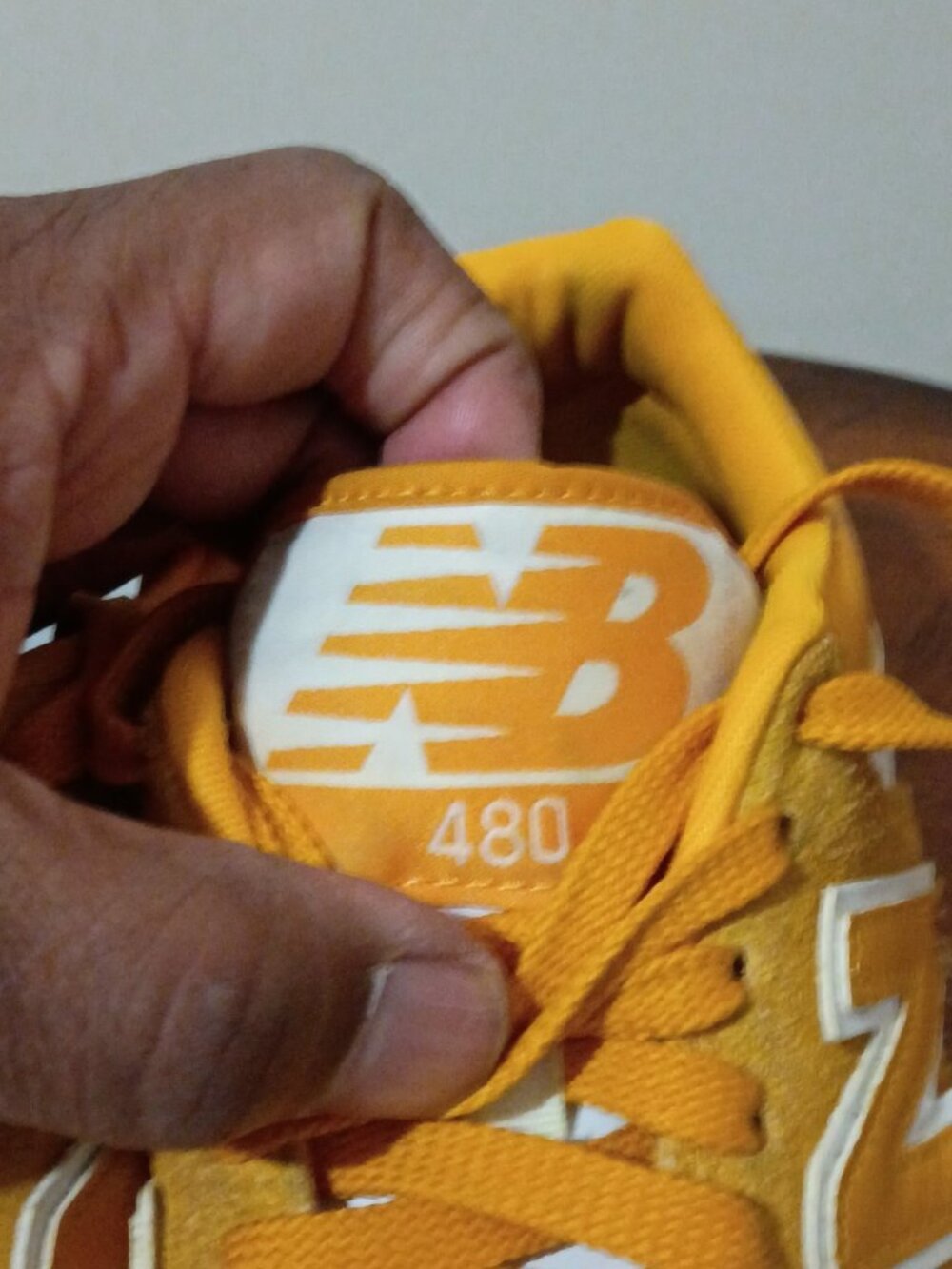 New Balance 480 Shoes Mens Size 7 Skate Suede BB480LWA Sneakers Varsity Gold - Picture 6 of 13